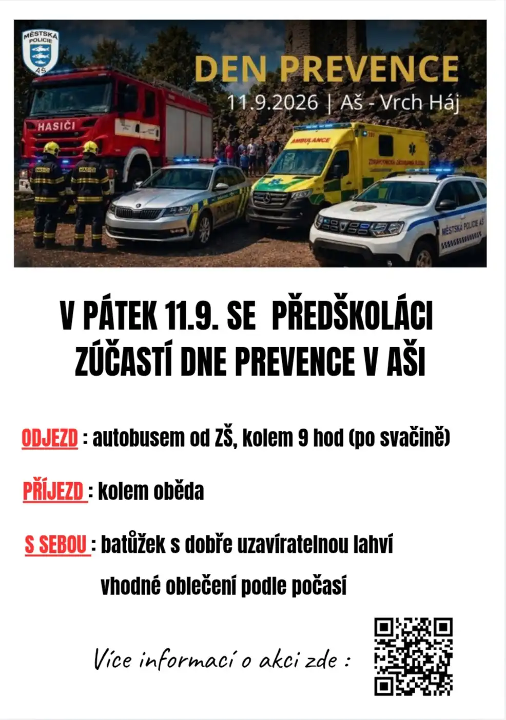 DEN PREVENCE SE SLOŽKAMI IZS